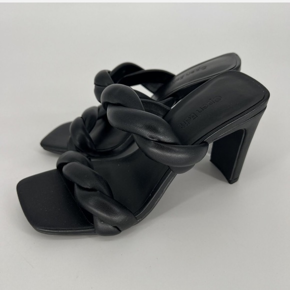 Open Edit Nordstrom Sandal Remy Twist Black 5.5M NWOB - Picture 4 of 7